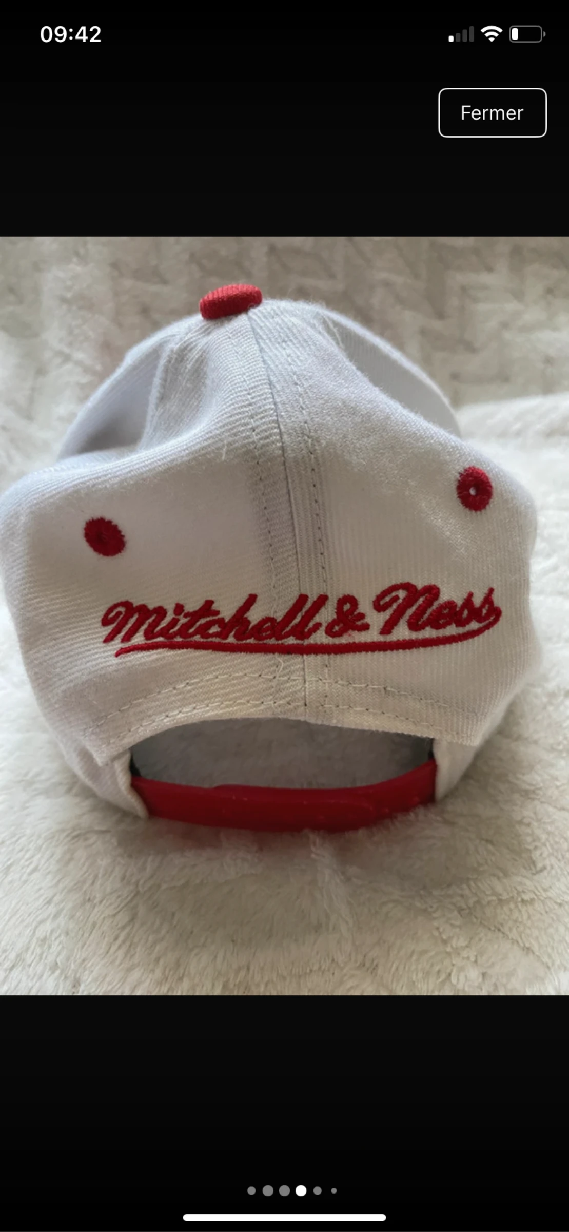 Boné Mitchell & Ness Chicago Bulls NBA Hardwood Classics Snapback branco/vermelho – photo 6